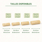 Guide des tailles jouet bois de caféier pour chien — S M L XL